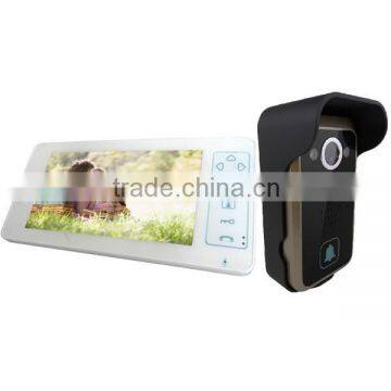 2.4G Digital Touch Panel Wireless Video Door Bell for Apartment