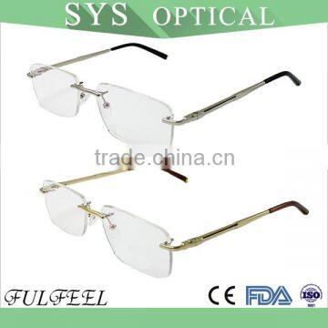 Best quality rimless metal glasses frames