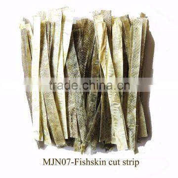 MJN07-Fishskin cut strip myjian o'dog dry dog healthy food and pets treats