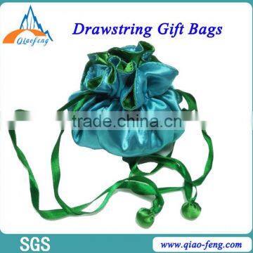 metallic drawstring pouch bag small jewelry bags