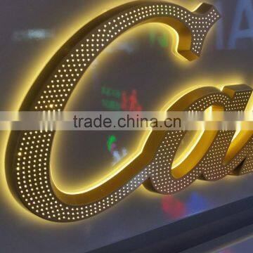 Professional Trough Hole Backlit Letter Led Lighting Signage photo-2