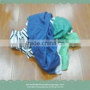 Used color clothing cotton rags for industrial usage