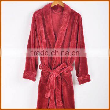 New Arrival Cozy Embroidered Overlocking Hotel Bathrobe