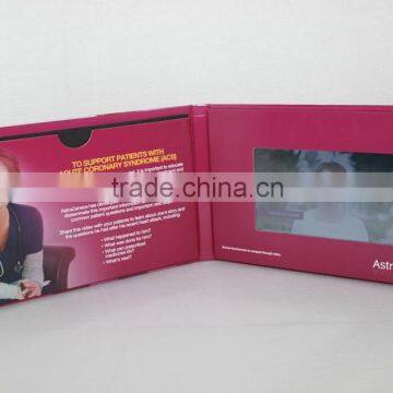 sex video playback LCD video greeting card invitation 7inch 2GB