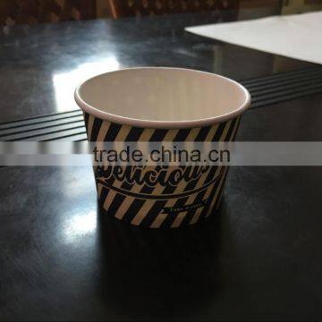 Biodegradable Custom Disposable Paper Frozen Yogurt Cup/Paper Ice Cream Cup photo-3