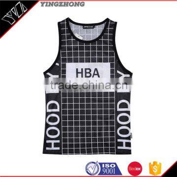 2016 hot sale Gym Singlets Mens Tank Tops Stringer Bodybuilding and Fitness Men's GYM Tank top Sports Clothes