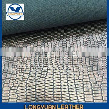 Crocodile Embossed Fabric Animal Skin Leather photo-2