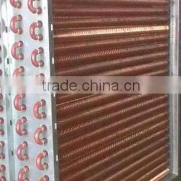 Finned tube air heater with extruded copper fin tube