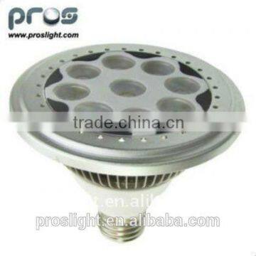 pole series 9w ar111 led lamp(e27,gu10 base can be available)