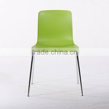 leisure dinning chiar/ restaurant chair / hotel Chair / plastic chair chromed leg