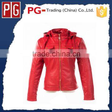 New style quilting jacket customized women's PU leather jacket