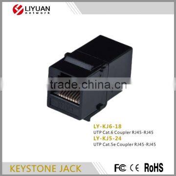 LY-KJ6-18 rj45 jack RJ45-RJ45 connector network adapter