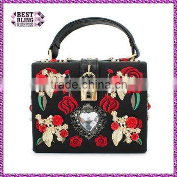 newest pictures lady fashion designer embroided leather bags (C226)