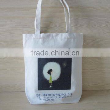 black promotional cotton bag flax cotton bag for accessory custom made cotton bags