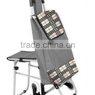 Satin Folding Shopping Bag With Wheels Trolley Bag Supplier in Dubai photo-4
