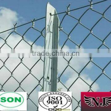 PVC or galvanized chain link fence(manufacture)