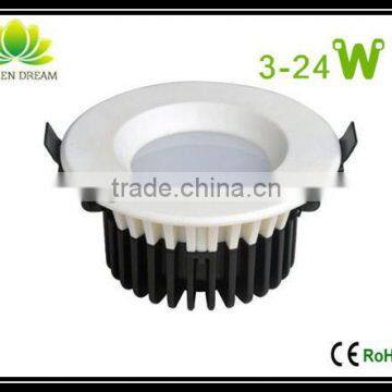 China manufacturer dimmable cob led downlight 5w 7w with ce & rohs approved