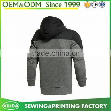 Custom Plain Zip up Black Man Neoprene Jacket Casual Varsity Jacket photo-4
