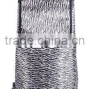 Satin Fabric Shopping Trolley With Chair