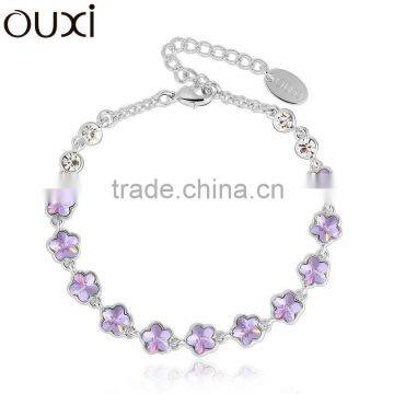 OUXI new design elegant luxury style wholesale girls bracelets friendship 30232