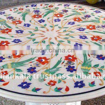 Marble Inlay Table Tops