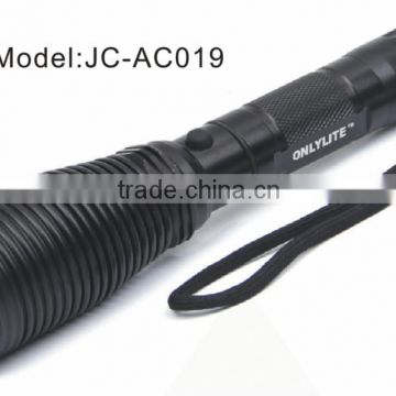 JC-AC019 Special head type Rechargeable 3W Cree LED flashlights and torchs with rechargeable battery