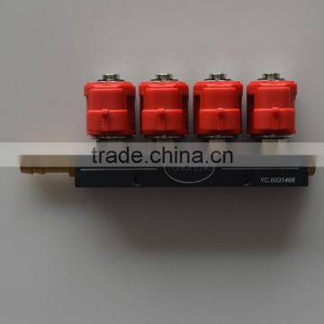 high quality lpg cng fuel injector rail with 4 cylinder