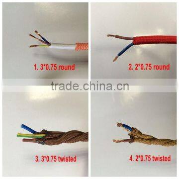 RED Electrical Wire Braided Cable 2/3 Core Edison DIY Pendant Cord photo-6