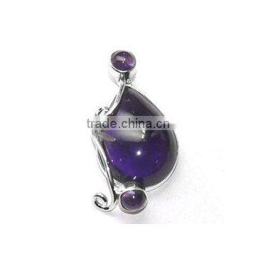 Amethyst 925 Sterling Silver Handmade Pendant