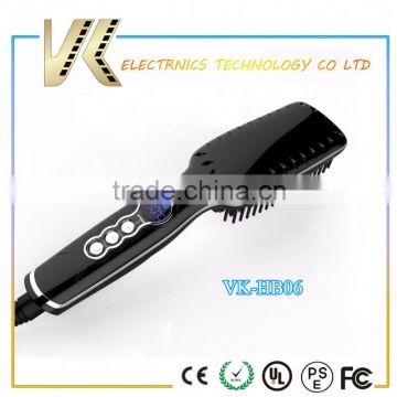 Electric Flat Irons Wholesale Iron Hair Brush Straightener With LCD Display