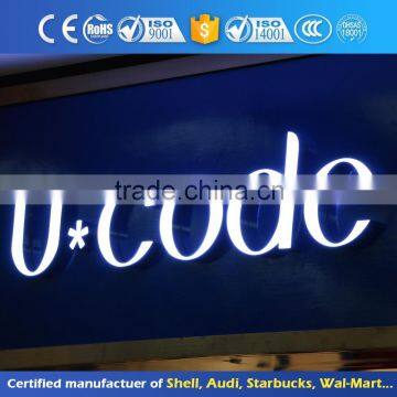 stainless steel letter sign led 3d mirror letter