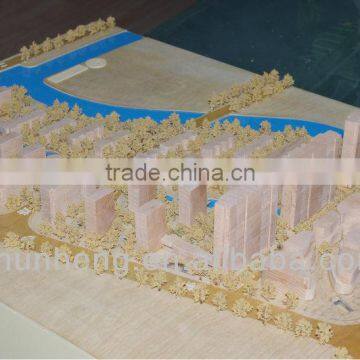 new product wood material miniature house massing blcok model making