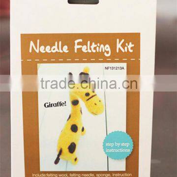 DIY giraffe wool felting craft kit