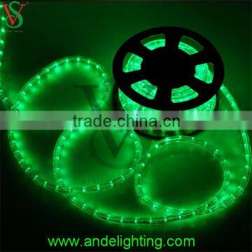 CE RoHS GS Approved super bright 2 wire 10mm outdoor decoration Christmas led rope light