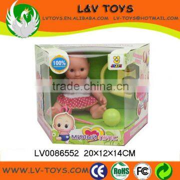 2013 NEW FASHION 6 INCH REAL BODY MINI DOLL FOR BABY GIFT WITH EN71 LV0086552