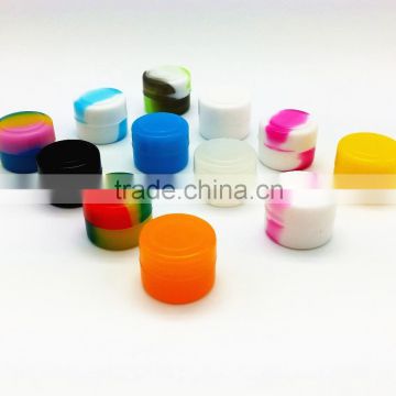 Wholesale FDA food grade glossy finish non stick 2ml custom small bho storage non stick silicone mini jar