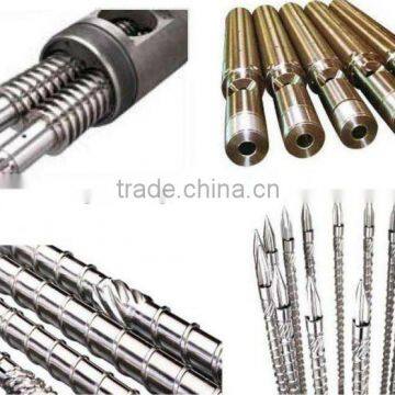 screw and barrel/ conical twin/ single injection molding/ single extruder