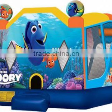 cheap inflatable Finding Dory 4 in 1 Combo castle for kids