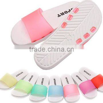 wholesale summer ladies & men fashion casual beach eva injection jelly slippers PVC upper sandals