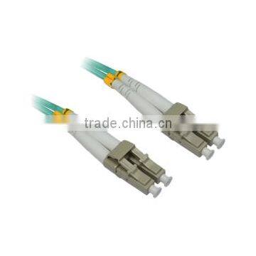 4XEM 8M AQUA Multimode LC To LC 50/125 Duplex Fiber Optic Patch Cable