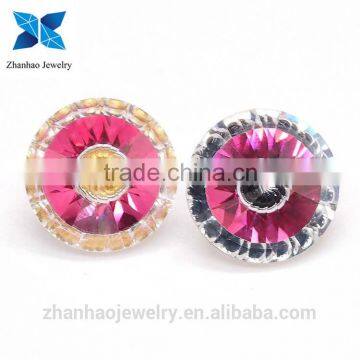 fashionable round shape Multi color loose cz stone