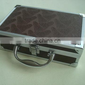 Jewelry box big leather,flocked jewelry box with flannelette inner,jewelry packaging box