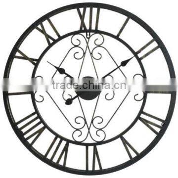 30" Large Iron Silent sweep movement wall clock