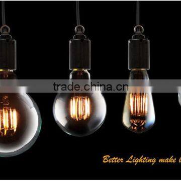 E27 Edison Carbon Filament Bulbs 8w G125 edison Bulbs With Great Quality4w,6w,8w Clear Bulb