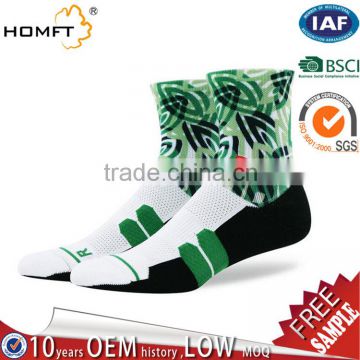 Outdoor 360 printing sport compression socks running breahable-Men's