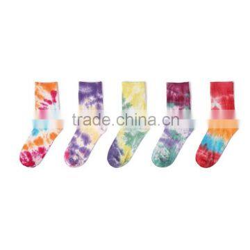 adult uniex Tie Dye Skate Hippy custom sock Wholesale