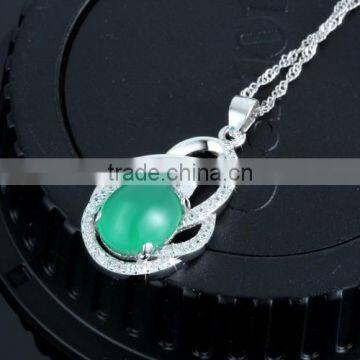 925 Sterling Silver Natural Agate Stone Best Gemstone Jewelry Gift for Mother Meaningful Pendant Necklace photo-3