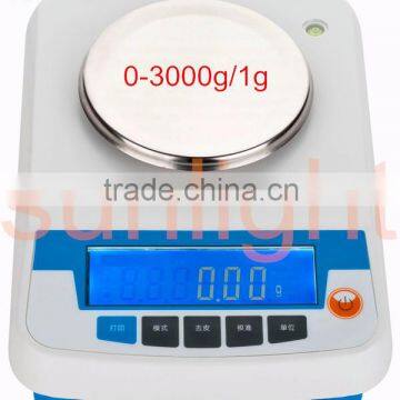 Electronic Balance 3000g/1g, RS232, YP3000