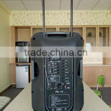 15 Inch Karaoke Player,Computer,Home Theatre,Mobile Phone,Portable Audio Player Use and Trolley Portable Bluetooth Speak photo-5