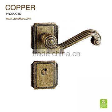 Split door handle copper locking door handle ME1301 OB for wooden door